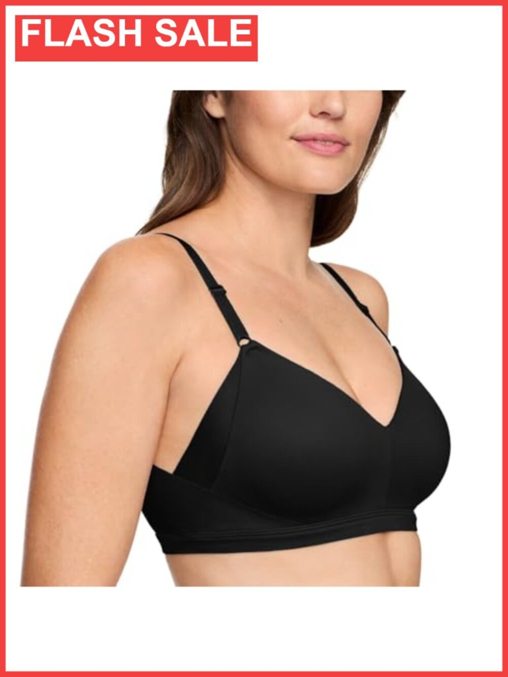 Wireless T-Shirt Bra Underarm Back Smoothing Front Adjustable